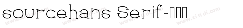 sourcehans Serif字体转换